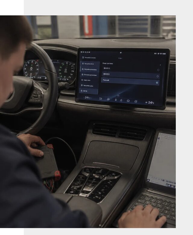 Русификация автомобиля BYD HAN для эксплуатации в Серове